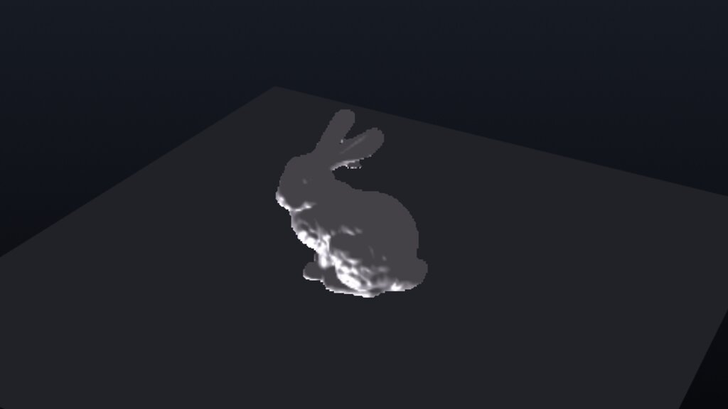 volren_bunny_ari: the same raycast bunny, its whole scene and control panel declared in one Ariadne .ari document